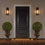Feiss Outdoor Wall Light from the Pediment range. Pediment 2 Light Medium Wall Lantern Product Code = FE-PEDIMENT-M