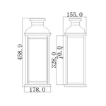 Feiss Outdoor Wall Light from the Pediment range. Pediment 2 Light Medium Wall Lantern – SKU FE-PEDIMENT-M