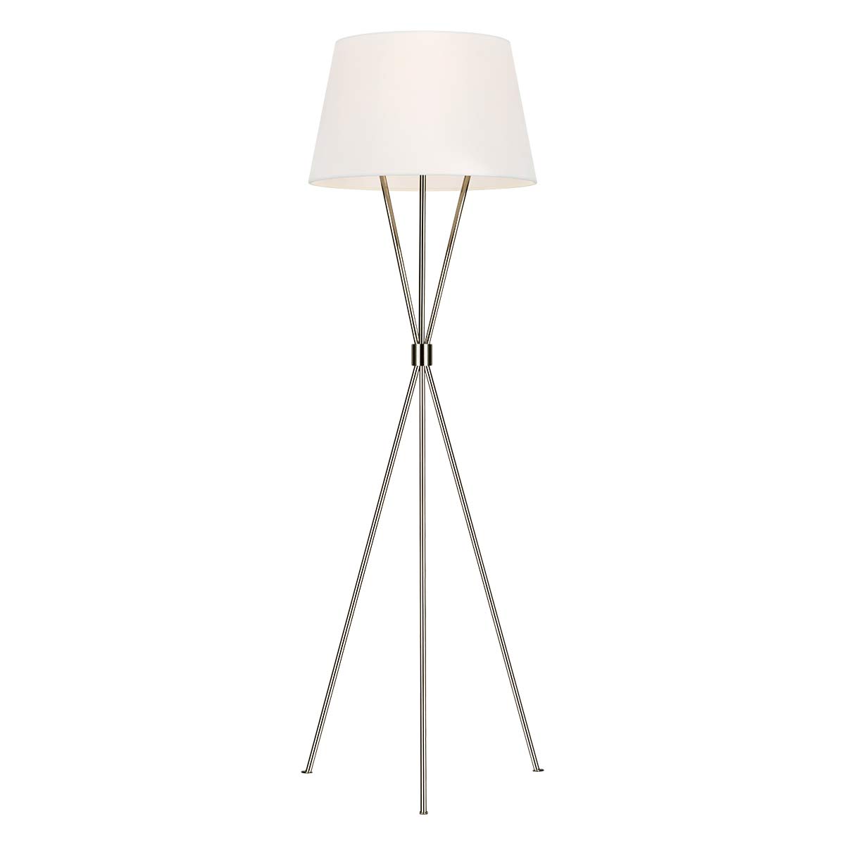 Feiss Floor Lamp from the Penny range. Penny 1 Light Floor Lamp - Polished Nickel Product Code = FE-PENNY-FL-PN