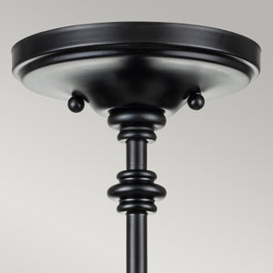 Feiss Ceiling Semi-Flush from the Pickering Lane range. Pickering Lane 3lt Semi-Flush - Black Product Code = FE-PICKERING-LANE-SF-BLK