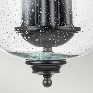 Feiss Ceiling Semi-Flush from the Pickering Lane range. Pickering Lane 3lt Semi-Flush - Black Product Code = FE-PICKERING-LANE-SF-BLK