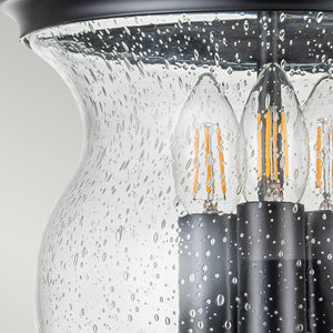 Feiss Ceiling Semi-Flush from the Pickering Lane range. Pickering Lane 3lt Semi-Flush - Black Product Code = FE-PICKERING-LANE-SF-BLK