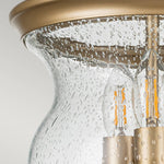 Feiss Ceiling Semi-Flush from the Pickering Lane range. Pickering Lane 3lt Semi-Flush - Painted Natural Brass Product Code = FE-PICKERING-LANE-SF-PNBR