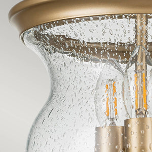 Feiss Ceiling Semi-Flush from the Pickering Lane range. Pickering Lane 3lt Semi-Flush - Painted Natural Brass Product Code = FE-PICKERING-LANE-SF-PNBR