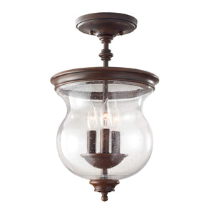 Feiss Ceiling Semi-Flush from the Pickering Lane range. Pickering Lane 3 Light Semi-Flush  Product Code = FE-PICKERING-LANE-SF