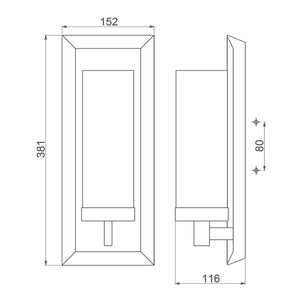 Feiss Wall Light from the Pippin range. Pippin 1 Light Wall Light Product Code = FE-PIPPIN1