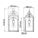 Feiss Outdoor Wall Light from the Randhurst range. Randhurst 1 Light Medium Wall Lantern – SKU FE-RANDHURST-M-CO