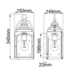 Feiss Outdoor Wall Light from the Randhurst range. Randhurst 1 Light Small Wall Lantern – SKU FE-RANDHURST-S-CO