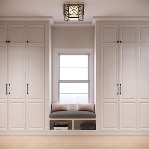 Feiss Ceiling Flush from the Remy range. Remy 2 Light Flush  Product Code = FE-REMY-F