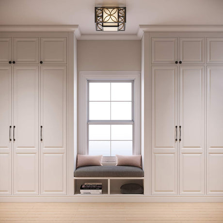 Feiss Ceiling Flush from the Remy range. Remy 2 Light Flush  Product Code = FE-REMY-F