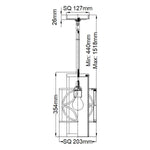 Feiss Pendant from the Remy range. Remy 1 Light Pendant Light – SKU FE-REMY-P-C