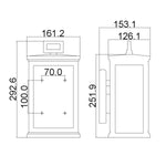 Feiss Outdoor Wall Light from the Roscoe range. Roscoe 1 Light Small Wall Lantern – SKU FE-ROSCOE-S