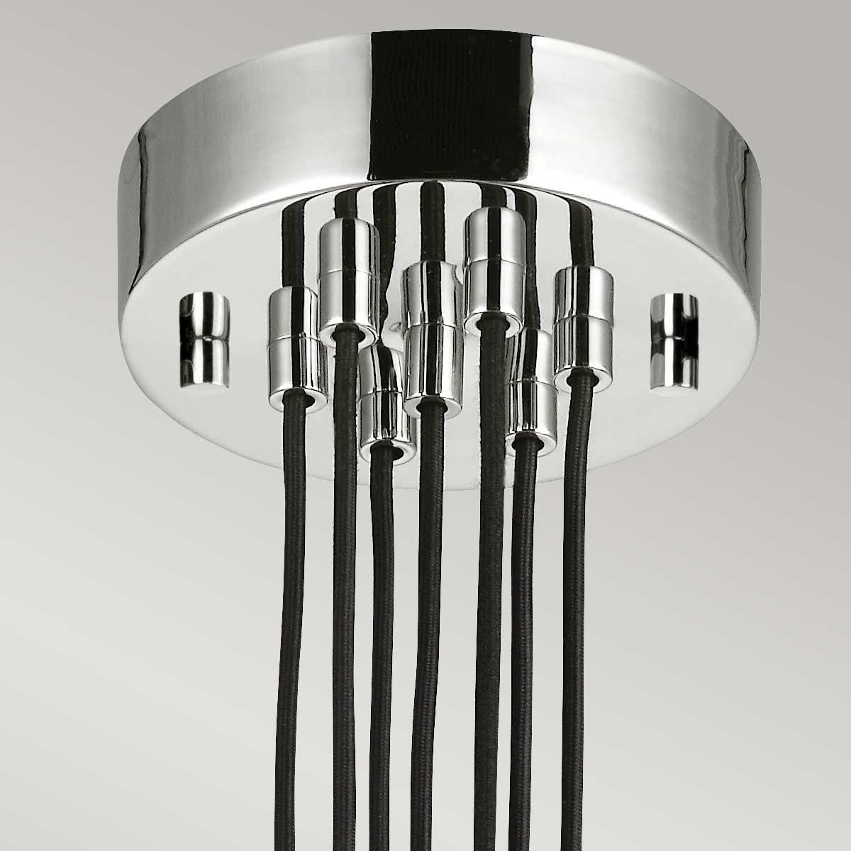 Feiss Chandelier from the Rubin range. Rubin 7 Light Cluster Chandelier Product Code = FE-RUBIN-7P