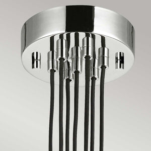 Feiss Chandelier from the Rubin range. Rubin 7 Light Cluster Chandelier Product Code = FE-RUBIN-7P