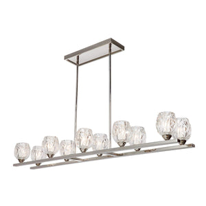 Feiss Chandelier from the Rubin range. Rubin 10 Light Island Chandelier Product Code = FE-RUBIN-ISLE