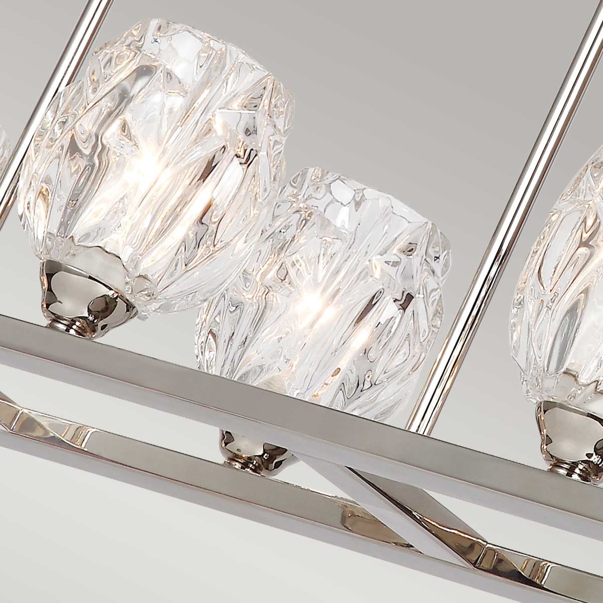 Feiss Chandelier from the Rubin range. Rubin 10 Light Island Chandelier Product Code = FE-RUBIN-ISLE