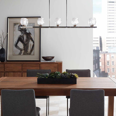 Feiss Chandelier from the Rubin range. Rubin 10 Light Island Chandelier Product Code = FE-RUBIN-ISLE product image - Endon Lighting from First Light Direct with great prices and fast UK delivery