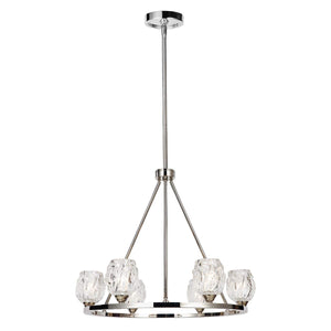 Feiss Chandelier from the Rubin range. Rubin 6 Light Chandelier Product Code = FE-RUBIN6