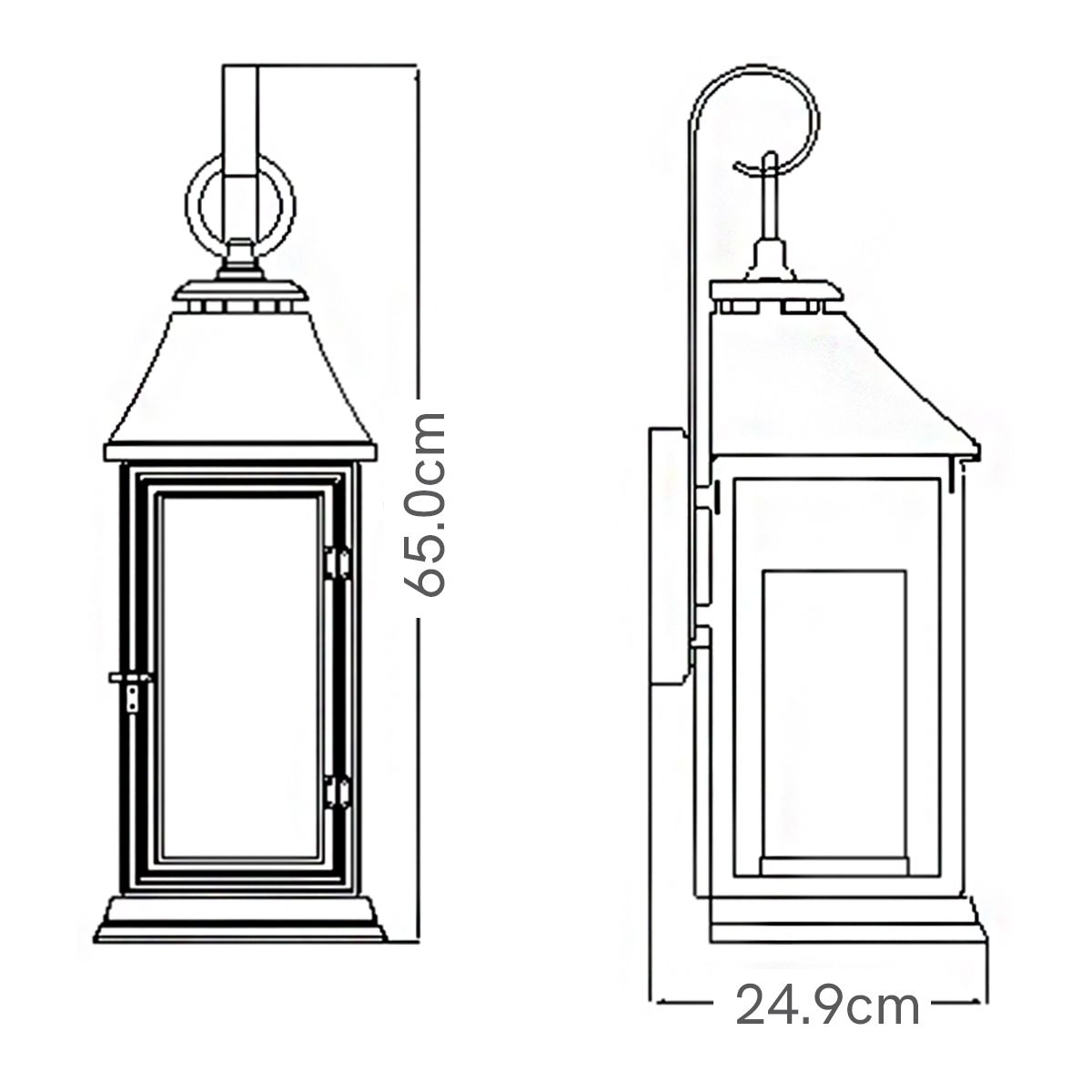 Feiss Outdoor Wall Light from the Shepherd range. Shepherd 1 Light Large Wall Lantern – SKU FE-SHEPHERD-2L