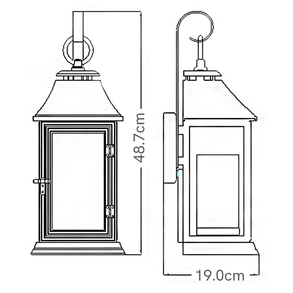 Feiss Outdoor Wall Light from the Shepherd range. Shepherd 2 Light Medium Wall Lantern – SKU FE-SHEPHERD-2M