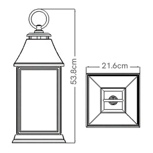 Feiss Outdoor Hanging from the Shepherd range. Shepherd 1 Light Large Chain Lantern Product Code = FE-SHEPHERD-8L