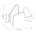 Feiss Wall Light from the Simon range. Simon 1 Light Wall Light – SKU FE-SIMON1