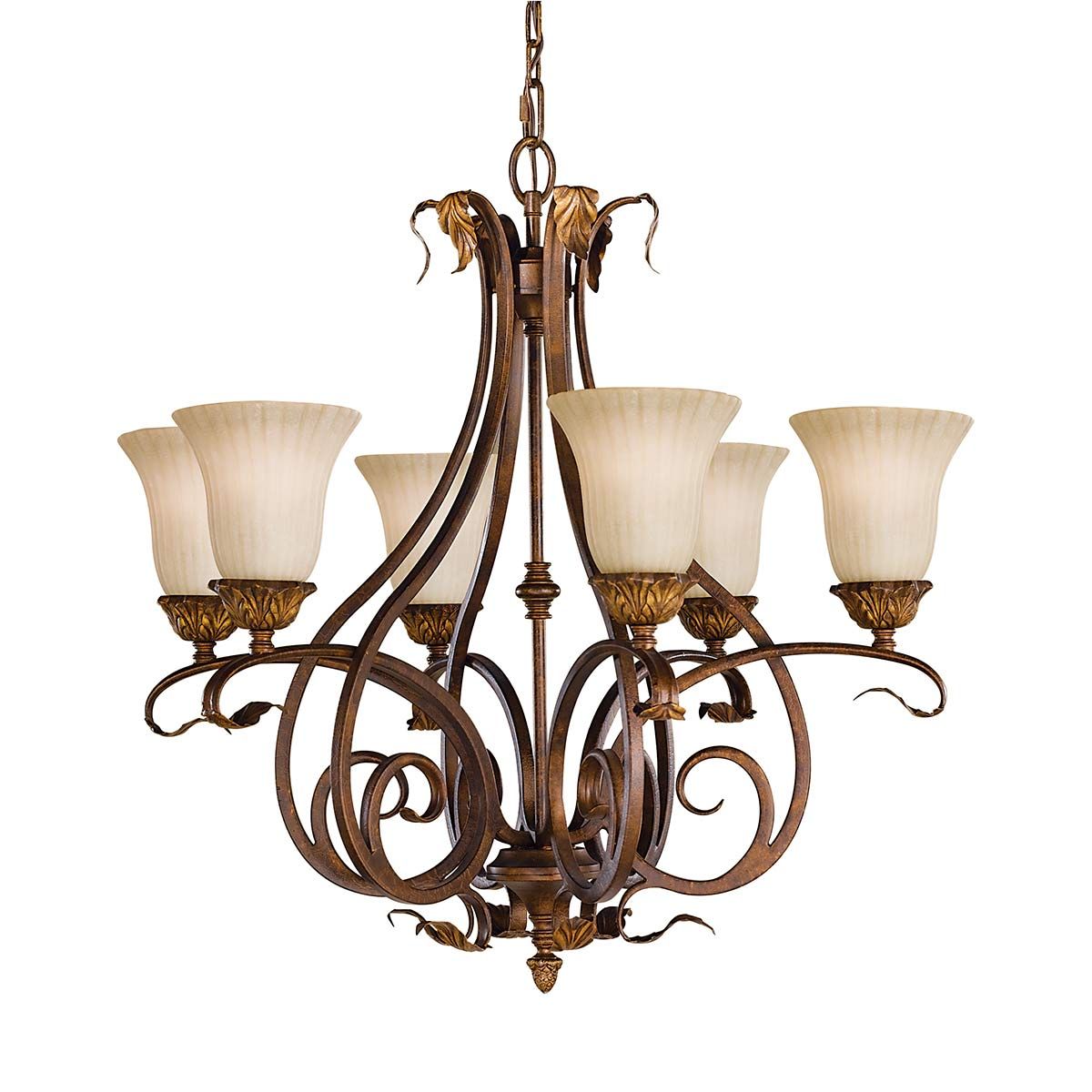 Feiss Chandelier from the Sonoma Valley range. Sonoma Valley 6 Light Chandelier – SKU FE-SONOMAVALLEY6