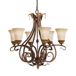 Feiss Chandelier from the Sonoma Valley range. Sonoma Valley 6 Light Chandelier – SKU FE-SONOMAVALLEY6