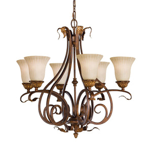 Feiss Chandelier from the Sonoma Valley range. Sonoma Valley 6 Light Chandelier  Product Code = FE-SONOMAVALLEY6