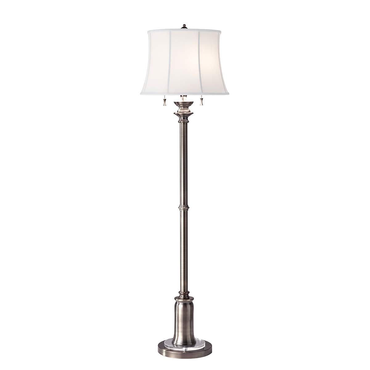 Feiss Floor Lamp from the Stateroom range. Stateroom 2 Light Floor Lamp - Antique Nickel Product Code = FE-STATEROOM-FL-AN