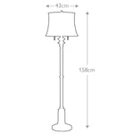 Feiss Floor Lamp from the Stateroom range. Stateroom 2 Light Floor Lamp - Antique Nickel – SKU FE-STATEROOM-FL-AN