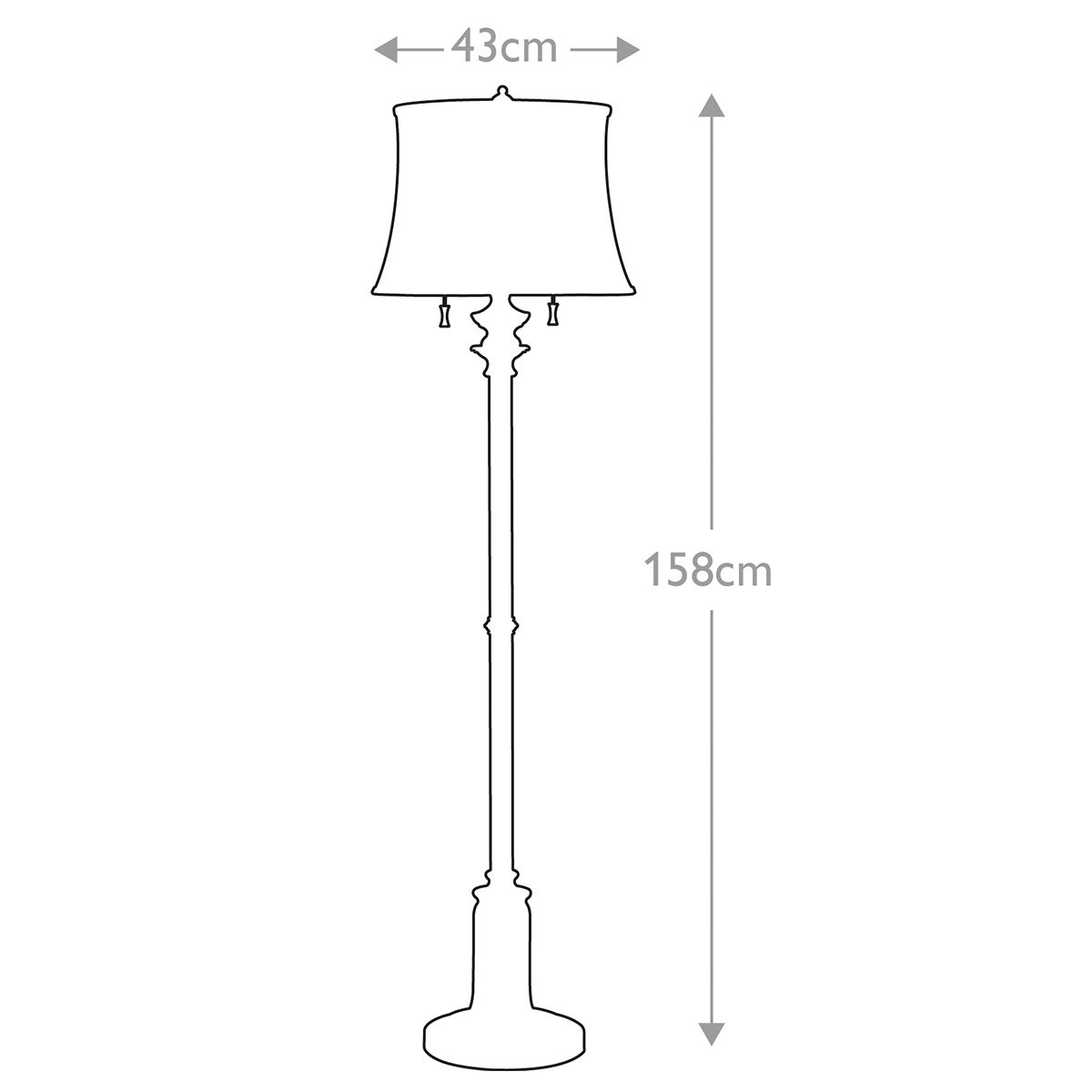 Feiss Floor Lamp from the Stateroom range. Stateroom 2 Light Floor Lamp - Antique Nickel – SKU FE-STATEROOM-FL-AN