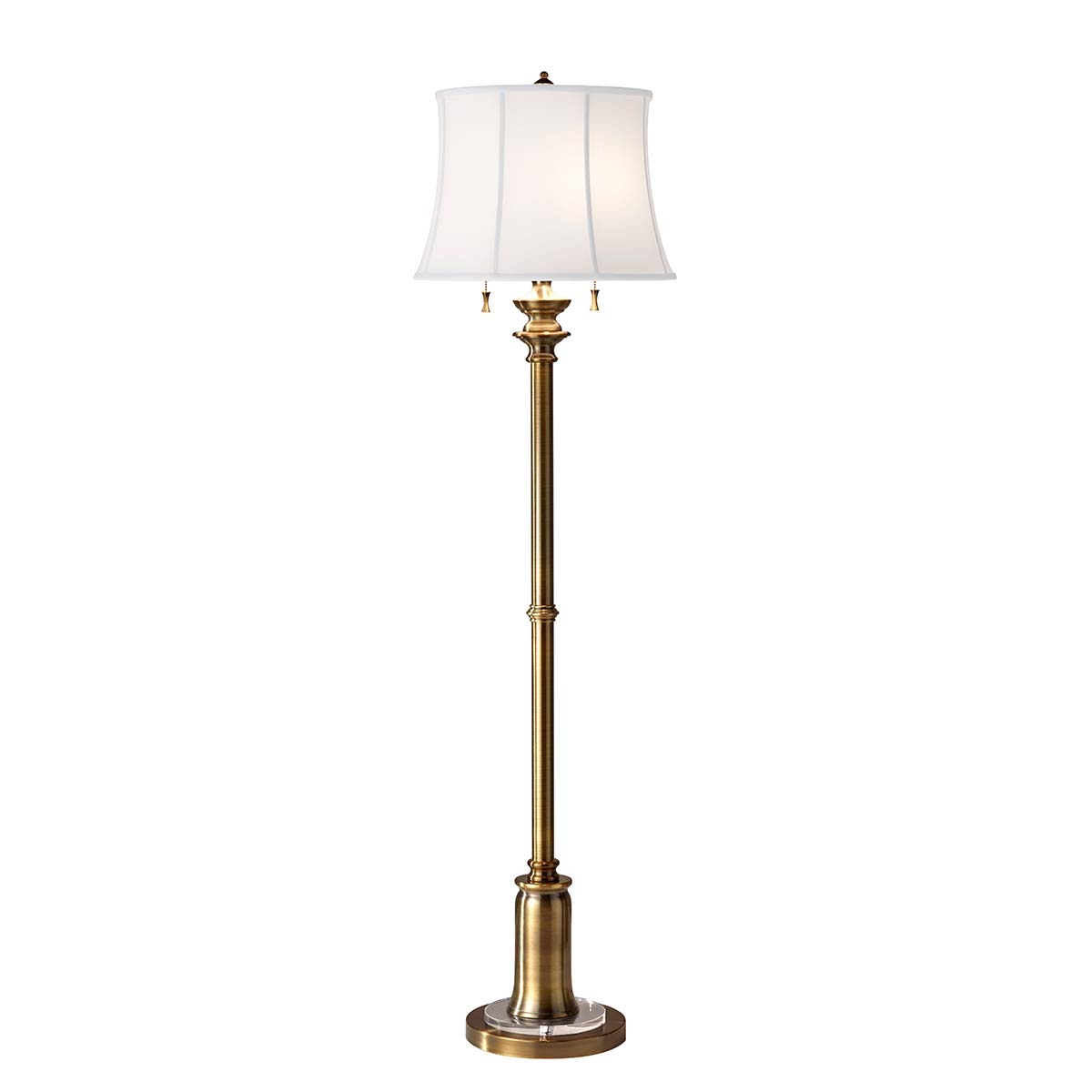 Feiss Floor Lamp from the Stateroom range. Stateroom 2 Light Floor Lamp - Bali Brass Product Code = FE-STATEROOM-FL-BB