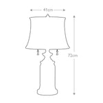 Feiss Table Lamp from the Stateroom range. Stateroom 2 Light Table Lamp - Bali Brass – SKU FE-STATEROOM-TL-BB