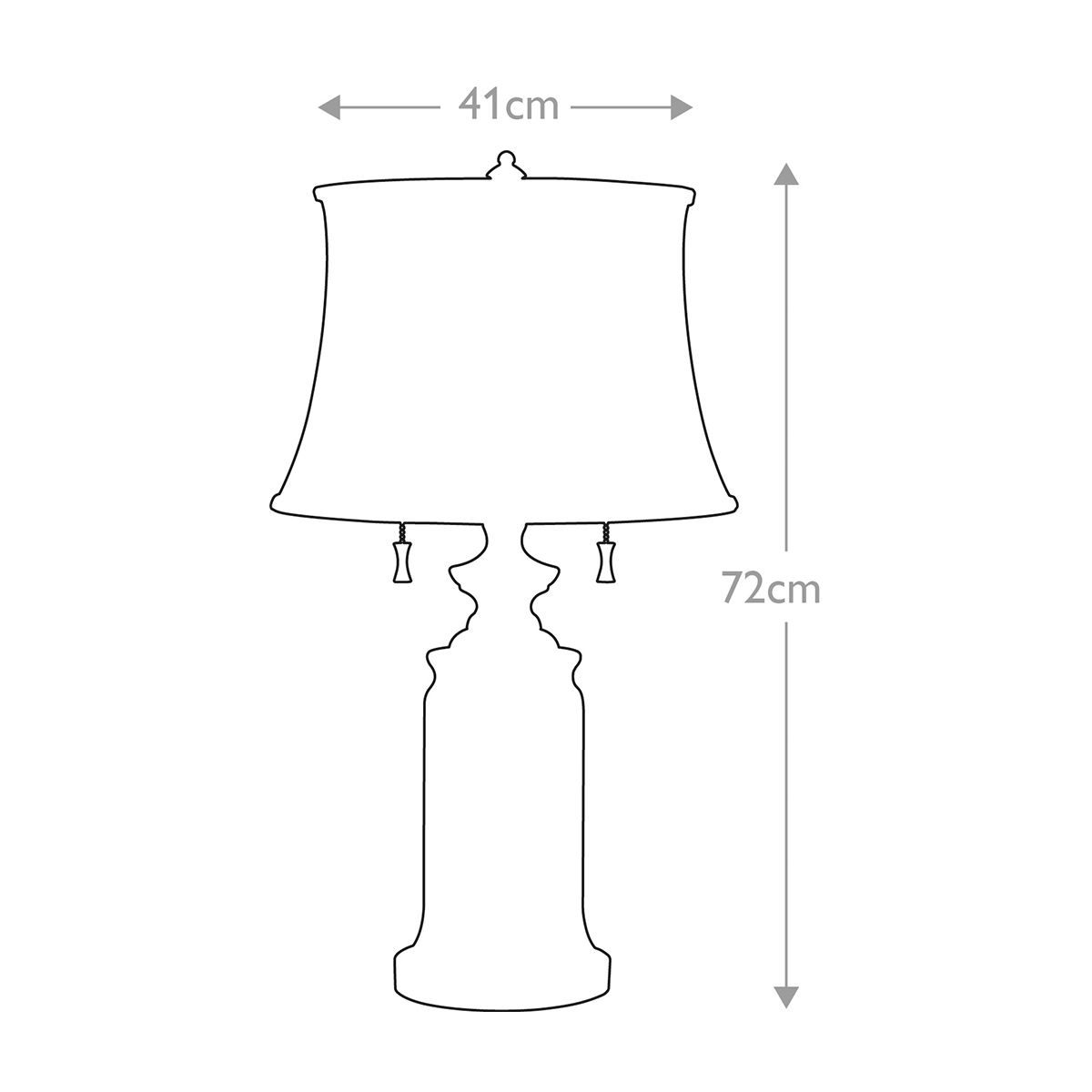 Feiss Table Lamp from the Stateroom range. Stateroom 2 Light Table Lamp - Bali Brass – SKU FE-STATEROOM-TL-BB
