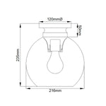 Feiss Ceiling Flush from the Tabby range. Tabby 1 Light Flush Light – SKU FE-TABBY-F-PN