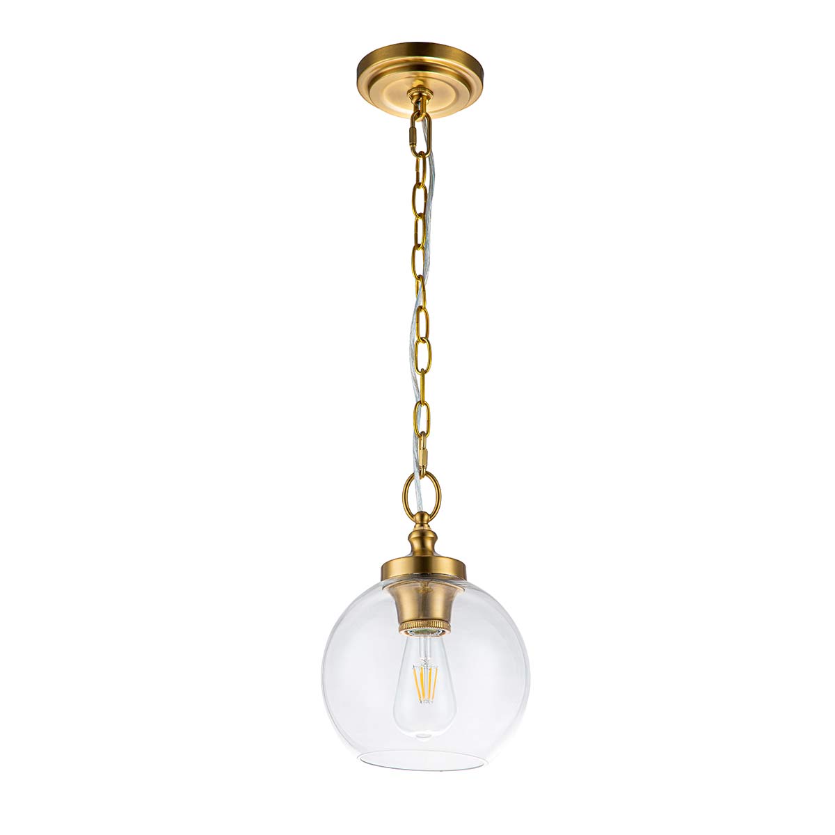 Feiss Pendant from the Tabby range. Tabby 1 Light Mini Pendant Product Code = FE-TABBY-P-S-BB