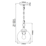 Feiss Pendant from the Tabby range. Tabby 1 Light Mini Pendant – SKU FE-TABBY-P-S-BB