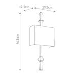 Feiss Teva 1 Light Wall Light – SKU FE-TEVA1-PN