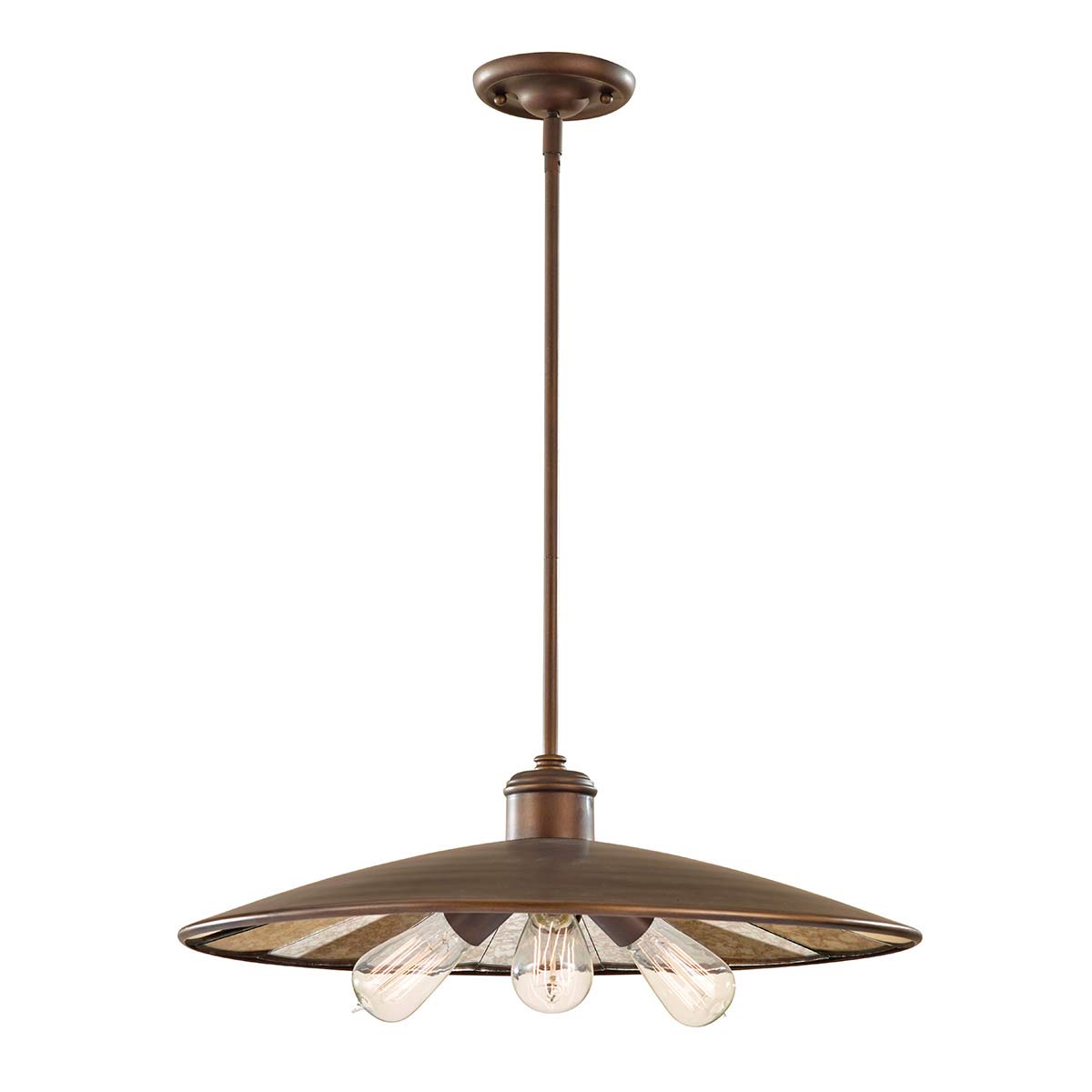 Feiss Pendant from the Urban Renewal range. Urban Renewal 3 Light Large Pendant  Product Code = FE-URBANRWL-3P-E