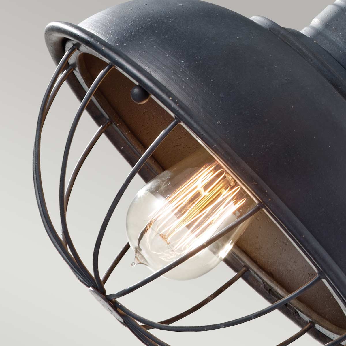 Feiss Pendant from the Urban Renewal range. Urban Renewal  1 Light Pendant - Antique Forged Iron Product Code = FE-URBANRWL-P-B