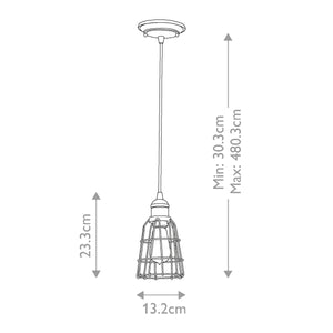 Feiss Pendant from the Urban Renewal range. Urban Renewal  1 Light Pendant - Parisian Bronze Product Code = FE-URBANRWL-P-D