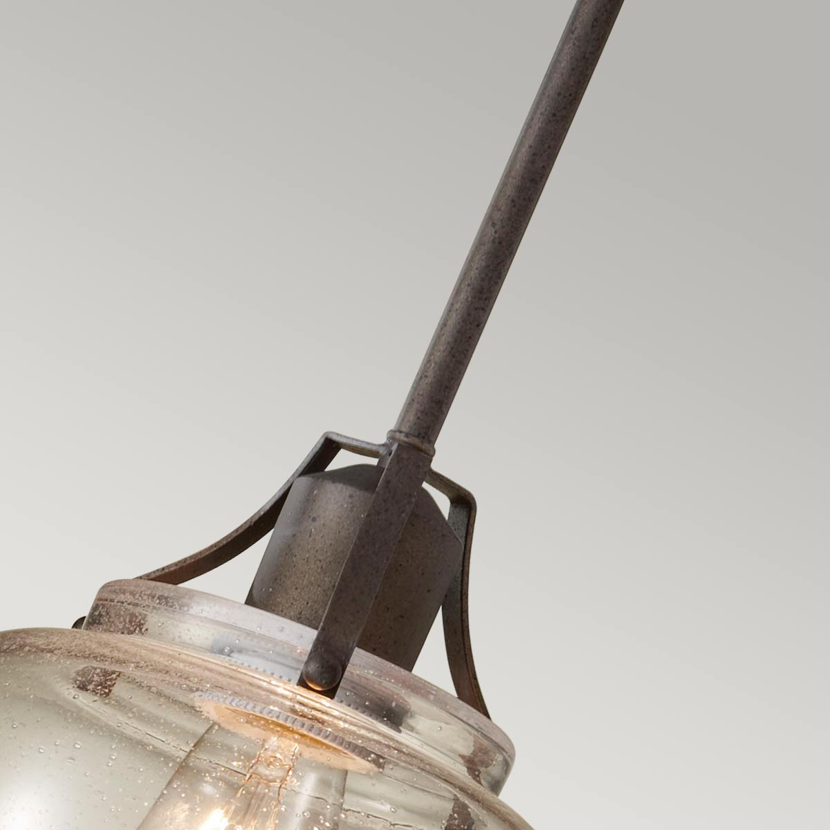 Feiss Pendant from the Urban Renewal range. Urban Renewal 1 Light Mini Pendant - Rustic Iron Product Code = FE-URBANRWL-P-H