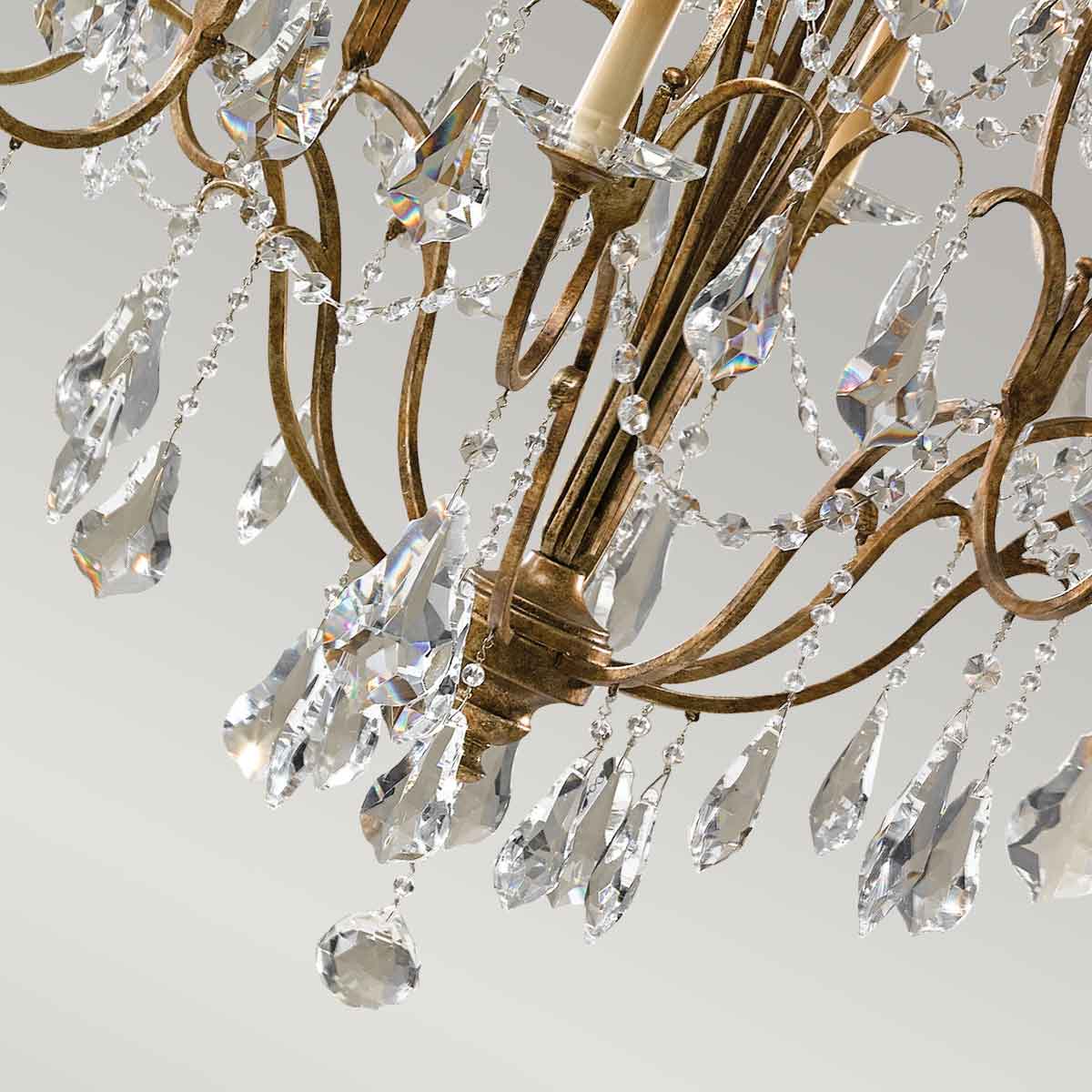 Feiss Chandelier from the Valentina range. Valentina 12 Light Multi-Light-Tier Chandelier Product Code = FE-VALENTINA12