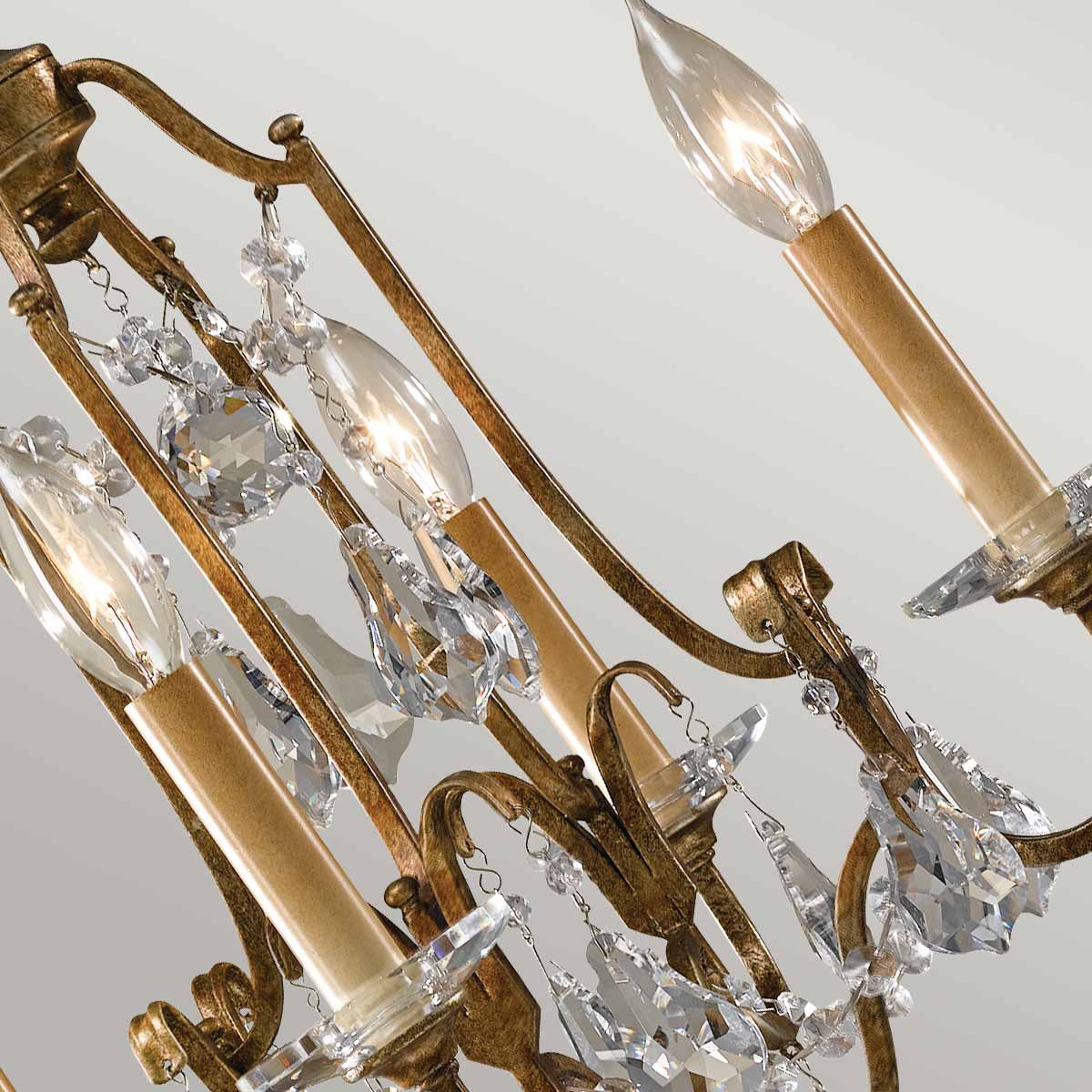 Feiss Chandelier from the Valentina range. Valentina 4 Light Chandelier Product Code = FE-VALENTINA4