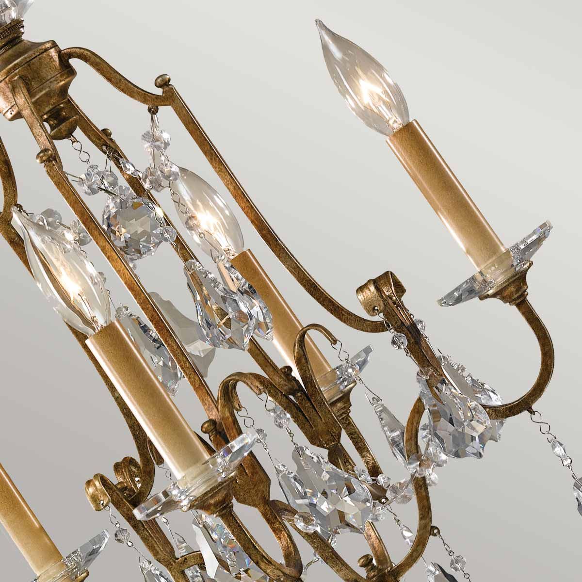 Feiss Chandelier from the Valentina range. Valentina 4 Light Chandelier – SKU FE-VALENTINA4