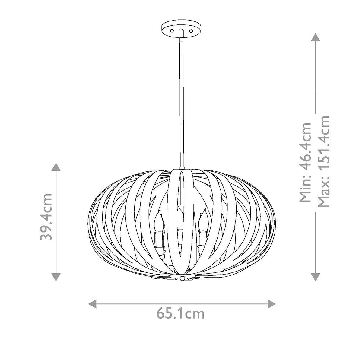 Feiss Chandelier from the Woodstock range. Woodstock 6 Light Large Chandelier  Product Code = FE-WOODSTOCK-P-L