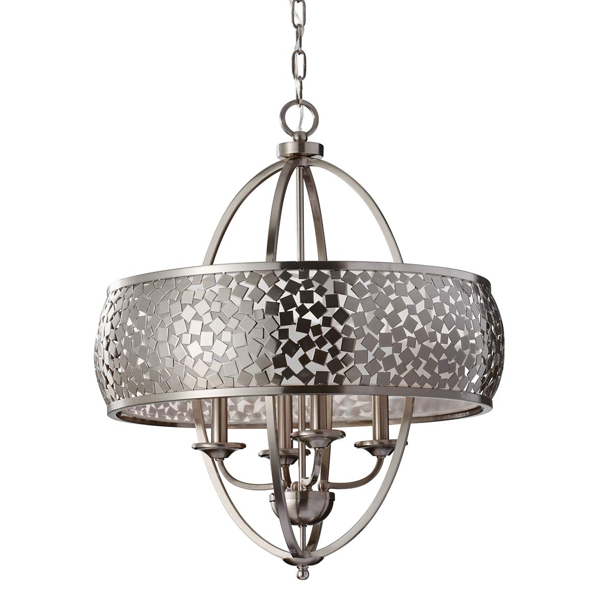 Feiss Chandelier from the Zara range. Zara 4 Light Large Chandelier Product Code = FE-ZARA4-L