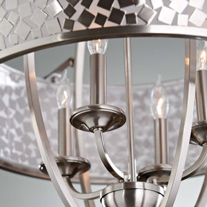 Feiss Chandelier from the Zara range. Zara 4 Light Large Chandelier Product Code = FE-ZARA4-L
