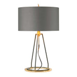 Elstead Lighting Table Lamp from the Ferrara range. Ferrara Table Lamp - Grey and Polished Gold Product Code = FERRARA-TL-GPG